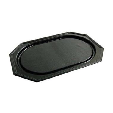PS 8-HOEKIGE SCHAAL 55cm ZWART  10st